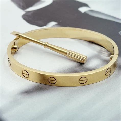 love cartier bracelet dupe|cartier love bracelet look real.